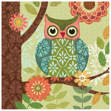 Charger l&#39;image dans la galerie, Hibou d’animal - diamant rond complet - 30x30cm
