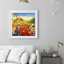 Charger l&#39;image dans la galerie, Mer de fleur de papillon - diamant rond complet - 30x30cm
