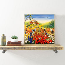 Charger l&#39;image dans la galerie, Mer de fleur de papillon - diamant rond complet - 30x30cm
