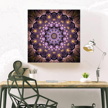 Charger l&#39;image dans la galerie, Fleur colorée - diamant rond complet - 30x30cm
