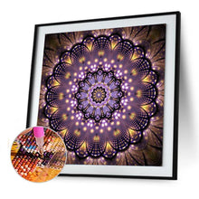 Charger l&#39;image dans la galerie, Fleur colorée - diamant rond complet - 30x30cm

