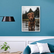 Charger l&#39;image dans la galerie, Chien - diamant rond complet - 30x40cm
