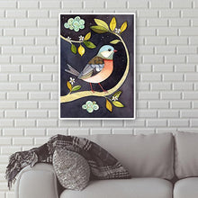 Charger l&#39;image dans la galerie, Oiseaux - diamant rond complet - 30x40cm
