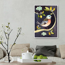Charger l&#39;image dans la galerie, Oiseaux - diamant rond complet - 30x40cm
