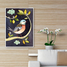 Charger l&#39;image dans la galerie, Oiseaux - diamant rond complet - 30x40cm
