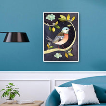 Charger l&#39;image dans la galerie, Oiseaux - diamant rond complet - 30x40cm
