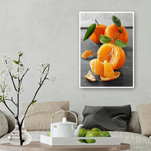 Charger l&#39;image dans la galerie, Orange - diamant rond complet - 30x40cm
