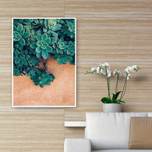 Charger l&#39;image dans la galerie, Plante succulente - diamant rond complet - 30x40cm
