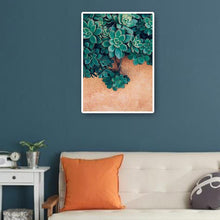 Charger l&#39;image dans la galerie, Plante succulente - diamant rond complet - 30x40cm
