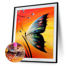 Charger l&#39;image dans la galerie, Papillon - diamant rond complet - 30x40cm
