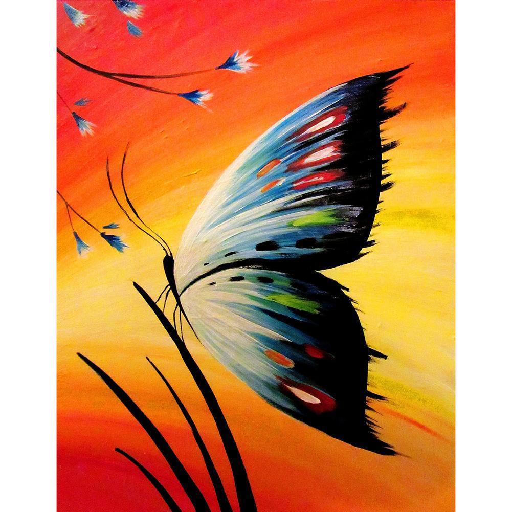 Papillon - diamant rond complet - 30x40cm