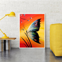 Charger l&#39;image dans la galerie, Papillon - diamant rond complet - 30x40cm
