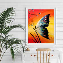 Charger l&#39;image dans la galerie, Papillon - diamant rond complet - 30x40cm
