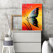 Charger l&#39;image dans la galerie, Papillon - diamant rond complet - 30x40cm
