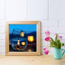 Charger l&#39;image dans la galerie, Paysage dans la tasse - diamant rond complet - 25x25cm
