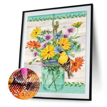 Charger l&#39;image dans la galerie, Fleurs - diamant rond complet - 30x40cm

