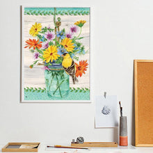 Charger l&#39;image dans la galerie, Fleurs - diamant rond complet - 30x40cm
