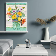 Charger l&#39;image dans la galerie, Fleurs - diamant rond complet - 30x40cm
