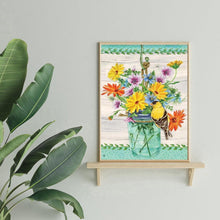 Charger l&#39;image dans la galerie, Fleurs - diamant rond complet - 30x40cm
