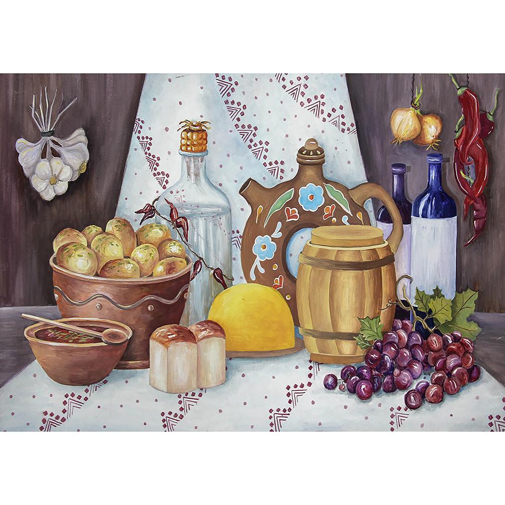 Lettre - diamant rond complet - 40x30cm