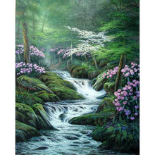 Charger l&#39;image dans la galerie, Fantasy nature - diamant rond complet - 30x40cm
