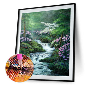 Fantasy nature - diamant rond complet - 30x40cm