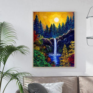 Fantasy nature - diamant rond complet - 30x40cm