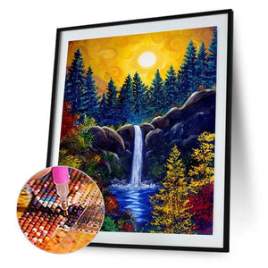 Fantasy nature - diamant rond complet - 30x40cm