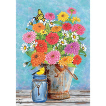 Charger l&#39;image dans la galerie, Fleurs de fleur - diamant rond complet - 30x40cm
