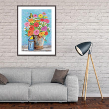 Charger l&#39;image dans la galerie, Fleurs de fleur - diamant rond complet - 30x40cm
