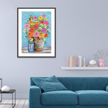 Charger l&#39;image dans la galerie, Fleurs de fleur - diamant rond complet - 30x40cm
