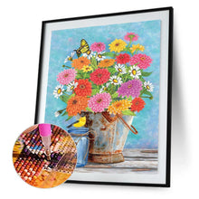 Charger l&#39;image dans la galerie, Fleurs de fleur - diamant rond complet - 30x40cm
