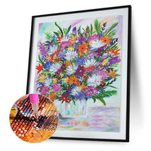 Charger l&#39;image dans la galerie, Fleurs de fleur - diamant rond complet - 30x40cm
