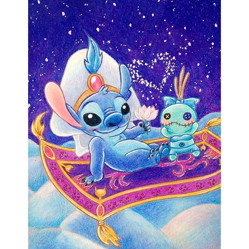 Poupée de dessin animé - diamant rond complet - 40x50cm