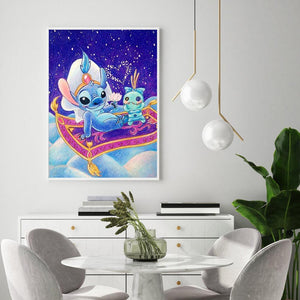 Poupée de dessin animé - diamant rond complet - 40x50cm