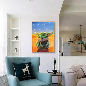 Pauvre monstre - diamant rond complet - 30x40cm