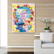 Charger l&#39;image dans la galerie, Famille de chien de dessin animé - diamant rond complet - 40x50cm
