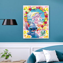 Charger l&#39;image dans la galerie, Famille de chien de dessin animé - diamant rond complet - 40x50cm
