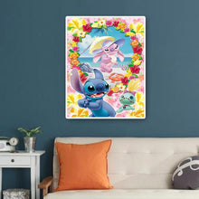 Charger l&#39;image dans la galerie, Famille de chien de dessin animé - diamant rond complet - 40x50cm

