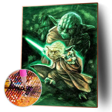 Charger l&#39;image dans la galerie, Rôle de film yoda - diamant rond complet - 40x50cm
