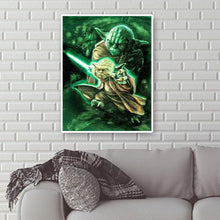 Charger l&#39;image dans la galerie, Rôle de film yoda - diamant rond complet - 40x50cm
