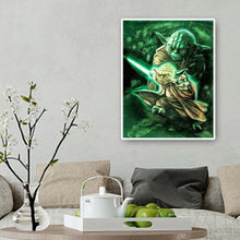 Charger l&#39;image dans la galerie, Rôle de film yoda - diamant rond complet - 40x50cm
