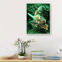 Charger l&#39;image dans la galerie, Rôle de film yoda - diamant rond complet - 40x50cm
