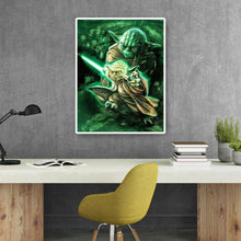 Charger l&#39;image dans la galerie, Rôle de film yoda - diamant rond complet - 40x50cm
