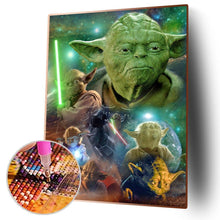 Charger l&#39;image dans la galerie, Rôle de film yoda - diamant rond complet - 40x50cm
