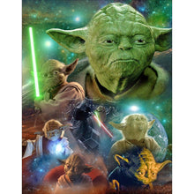 Charger l&#39;image dans la galerie, Rôle de film yoda - diamant rond complet - 40x50cm
