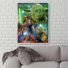 Charger l&#39;image dans la galerie, Rôle de film yoda - diamant rond complet - 40x50cm
