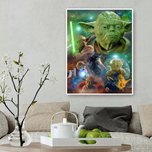 Charger l&#39;image dans la galerie, Rôle de film yoda - diamant rond complet - 40x50cm

