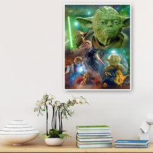 Charger l&#39;image dans la galerie, Rôle de film yoda - diamant rond complet - 40x50cm
