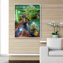 Charger l&#39;image dans la galerie, Rôle de film yoda - diamant rond complet - 40x50cm

